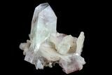 Zoned Apophyllite Crystals With Stilbite - India #72087-2